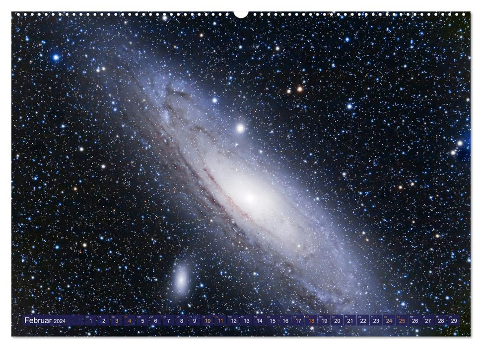 Galaxien, Sterne und Nebel: Leuchten aus dem All (CALVENDO Wandkalender 2024)
