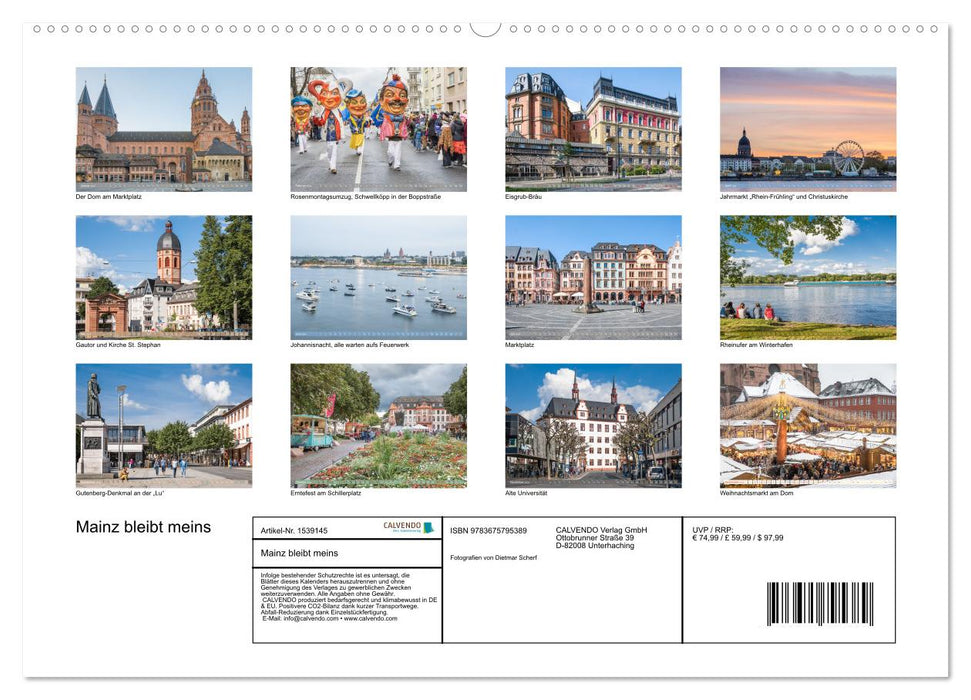 Mainz bleibt meins (CALVENDO Premium Wandkalender 2024)