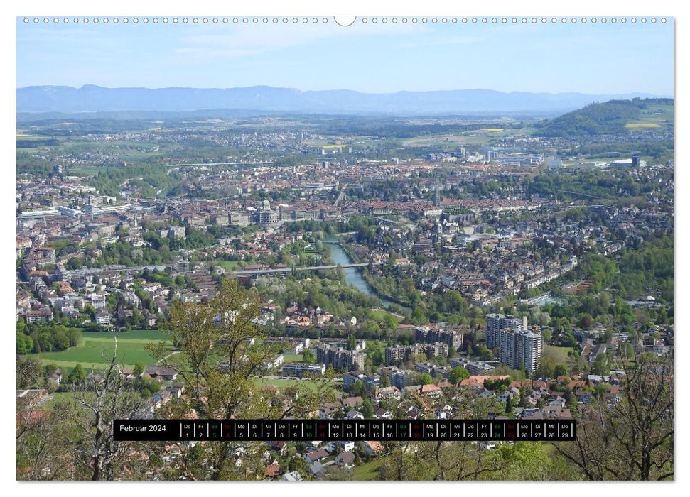 Wandern - Spaziergänge für die Seele Hausberg Gurten/ Bern (CALVENDO Wandkalender 2024)