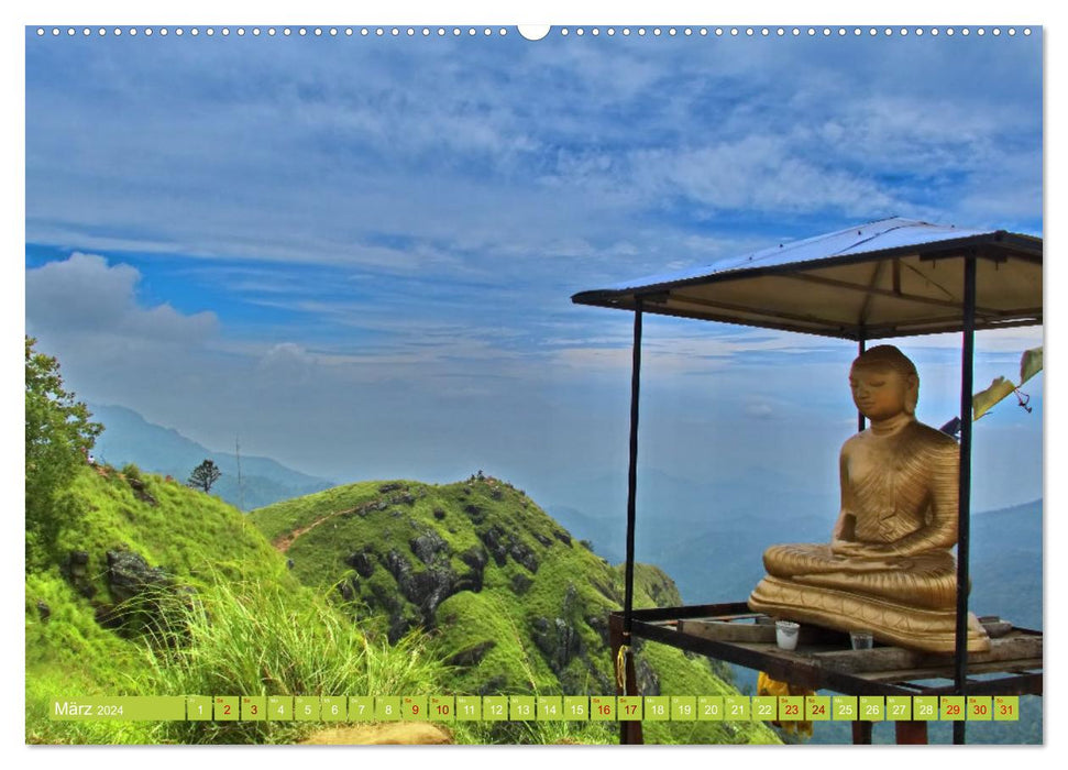 Sri Lanka, Grüne Berge - unberührte Natur (CALVENDO Premium Wandkalender 2024)