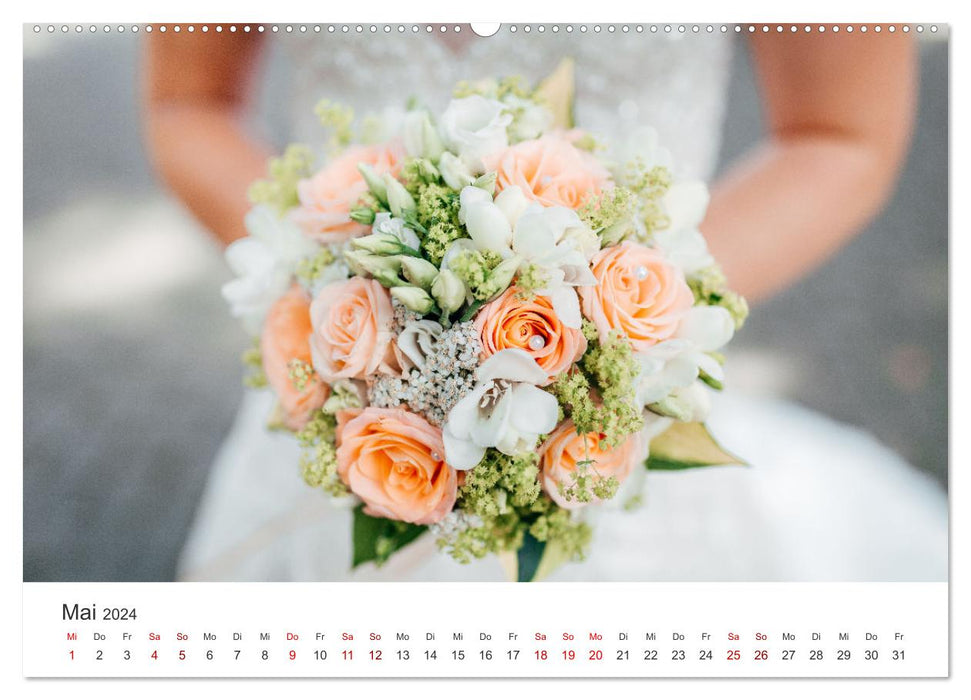 Blumen für die Braut (CALVENDO Wandkalender 2024)