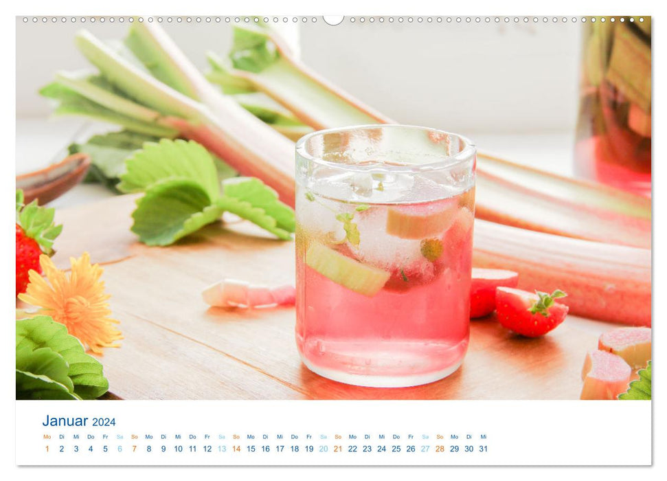 Delicious rhubarb (CALVENDO wall calendar 2024) 