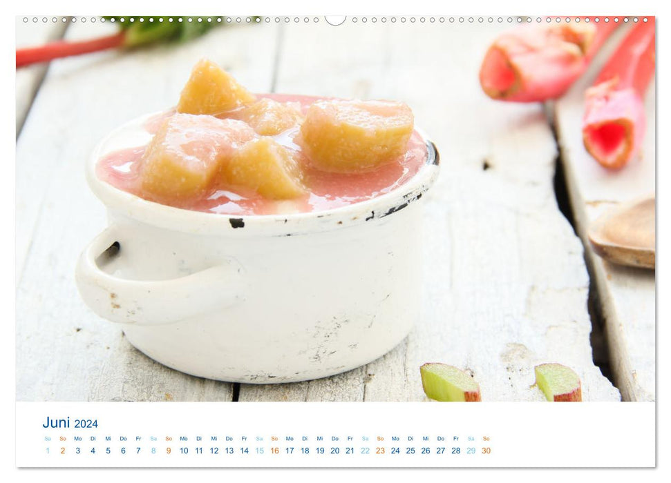 Delicious rhubarb (CALVENDO wall calendar 2024) 