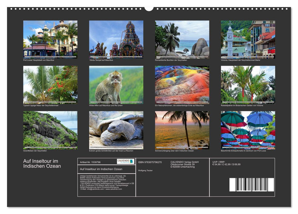 On an island tour in the Indian Ocean (CALVENDO wall calendar 2024) 