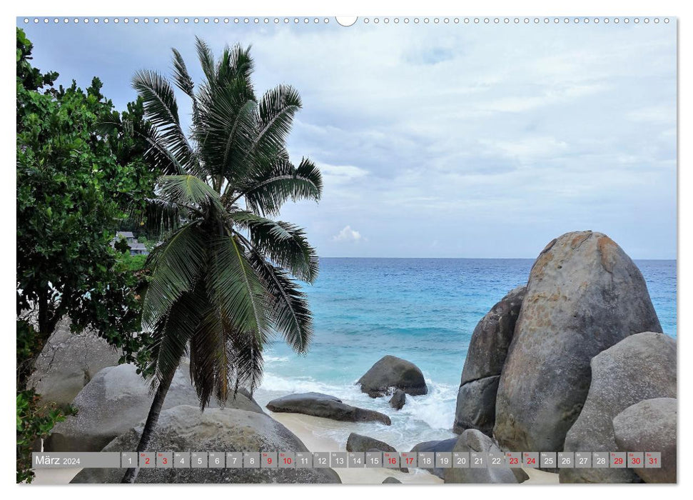 On an island tour in the Indian Ocean (CALVENDO wall calendar 2024) 