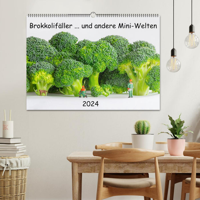 Broccoli feller ... and other mini worlds (CALVENDO wall calendar 2024) 