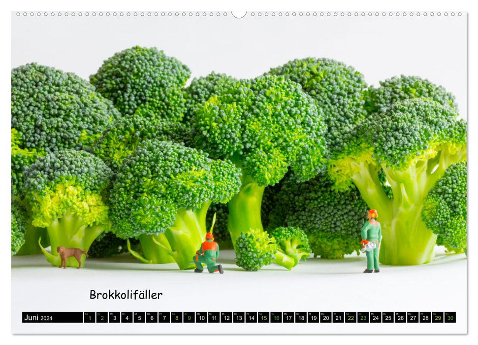 Broccoli feller ... and other mini worlds (CALVENDO wall calendar 2024) 