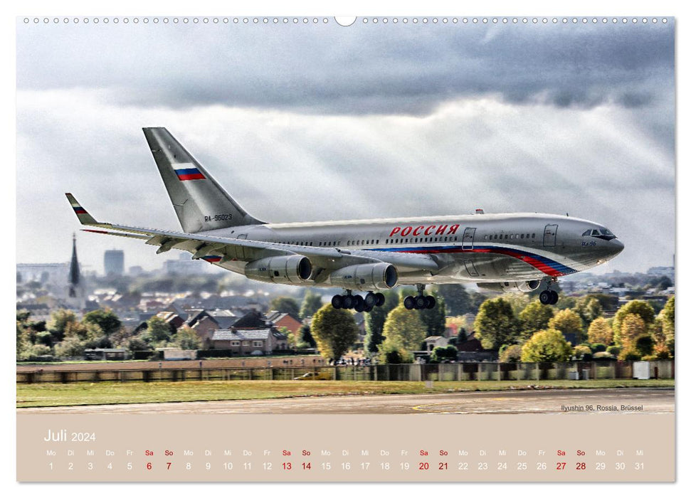 Art of Aviation - Kunstvolle Flugzeuge (CALVENDO Premium Wandkalender 2024)