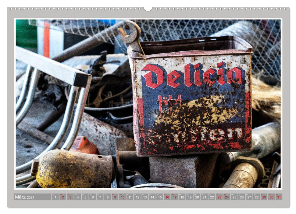 Discarded visit to the scrapyard (CALVENDO wall calendar 2024) 