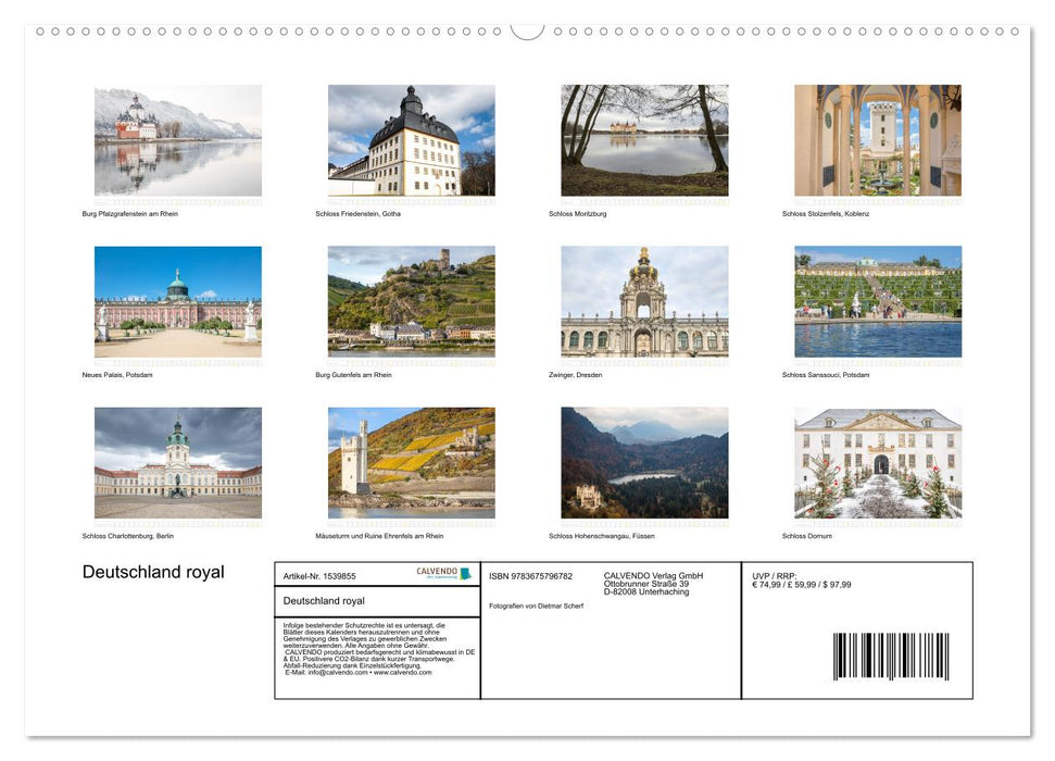 Deutschland royal (CALVENDO Premium Wandkalender 2024)