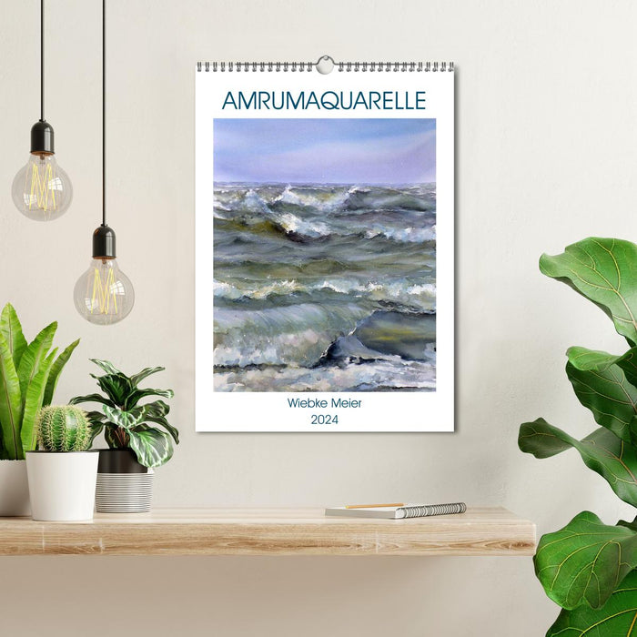 Amrumaquarelle (CALVENDO Wandkalender 2024)
