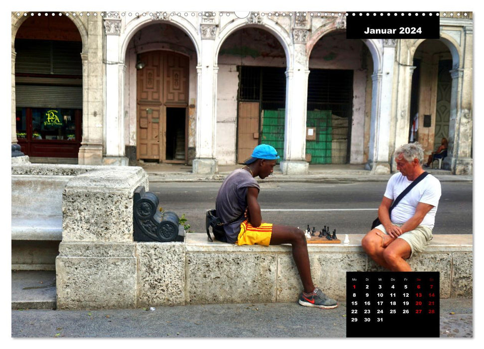 Faszination Schach - Das königliche Spiel in Kuba (CALVENDO Premium Wandkalender 2024)