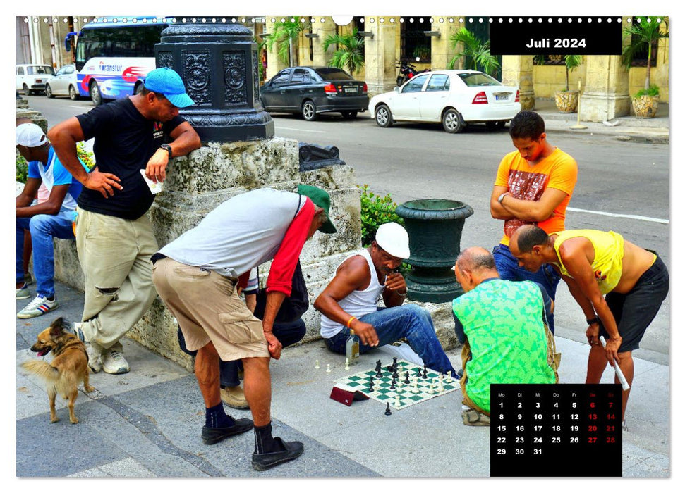 Faszination Schach - Das königliche Spiel in Kuba (CALVENDO Premium Wandkalender 2024)