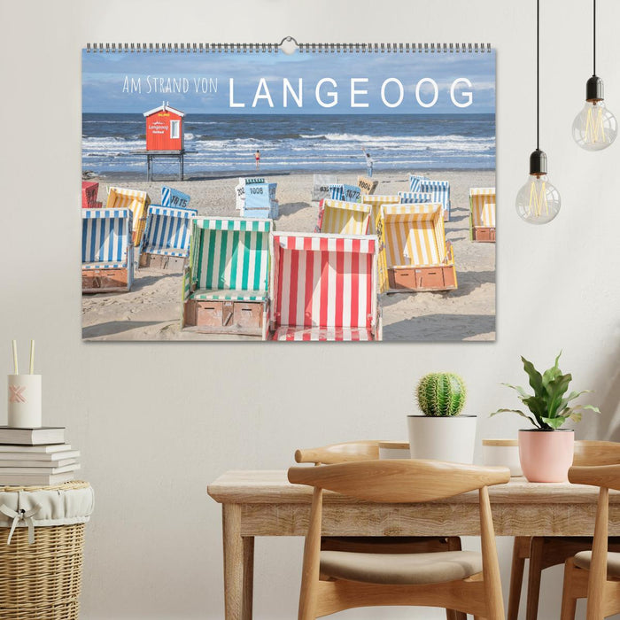 Am Strand von Langeoog (CALVENDO Wandkalender 2024)