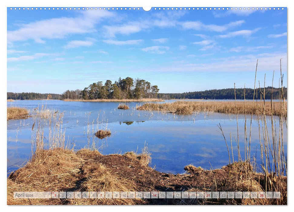 Seen am Alpenrand - Bilderbuchlandschaften in Oberbayern (CALVENDO Premium Wandkalender 2024)