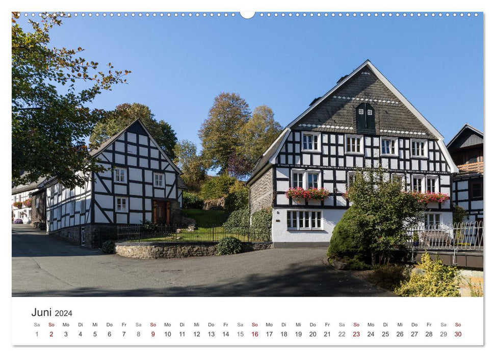 Westfeld-Ohlenbach - Bundesgolddorf und staatlich anerkannter Luftkurort (CALVENDO Premium Wandkalender 2024)