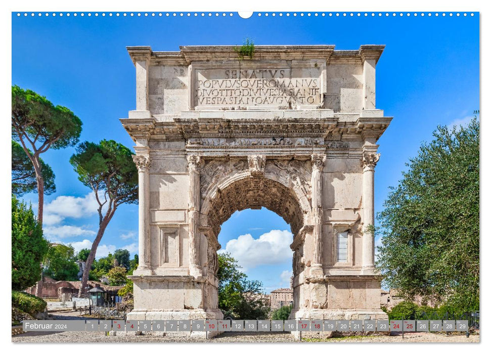 Rome – Ville éternelle sur le Tibre (Calvendo Premium Wall Calendar 2024) 