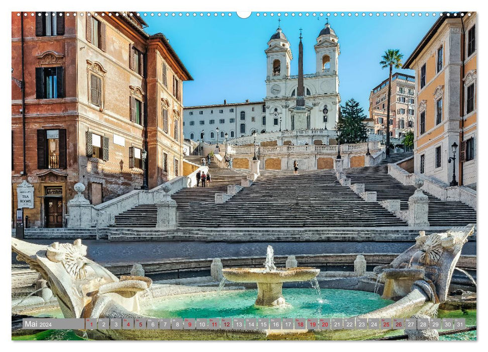 Rome – Ville éternelle sur le Tibre (Calvendo Premium Wall Calendar 2024) 