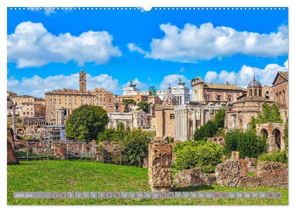 Rom - Ewige Stadt am Tiber (CALVENDO Premium Wandkalender 2024)