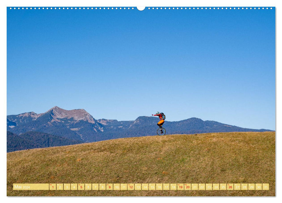 Einrad Downhill (CALVENDO Wandkalender 2024)
