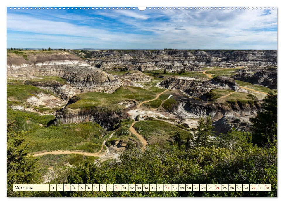 Les Badlands canadiennes (Calendrier mural CALVENDO 2024) 