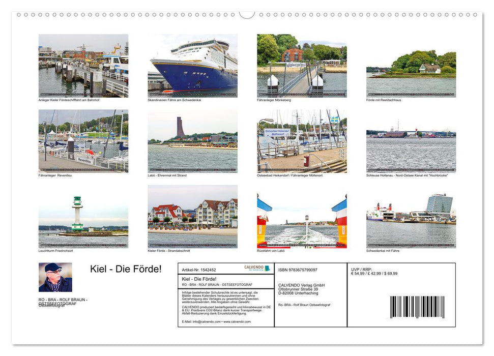 Kiel - Die Förde! (CALVENDO Wandkalender 2024)