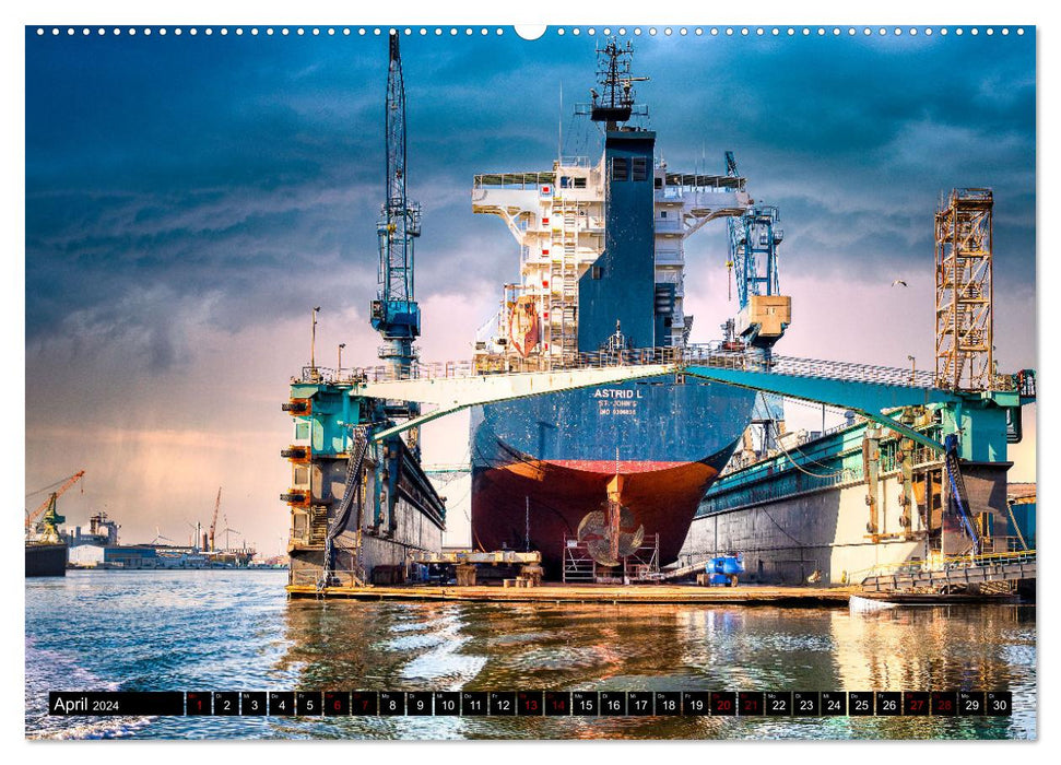 BREMERHAVEN Maritimes in der Seestadt (CALVENDO Premium Wandkalender 2024)