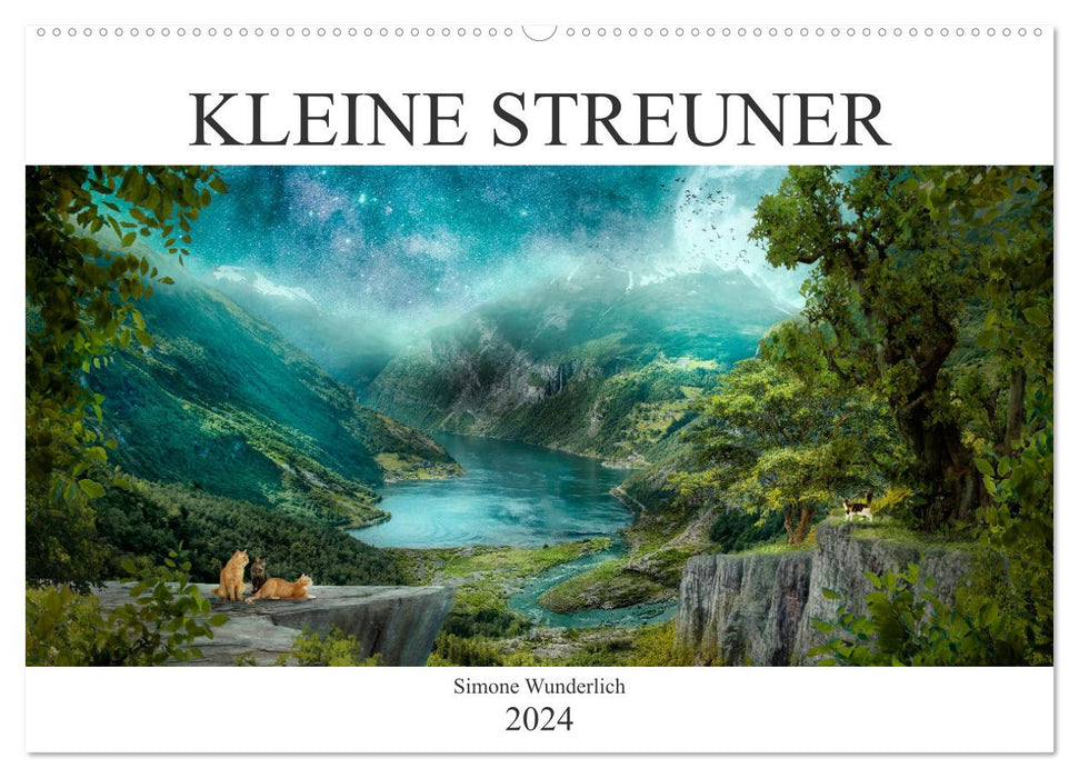 Kleine Streuner (CALVENDO Wandkalender 2024)