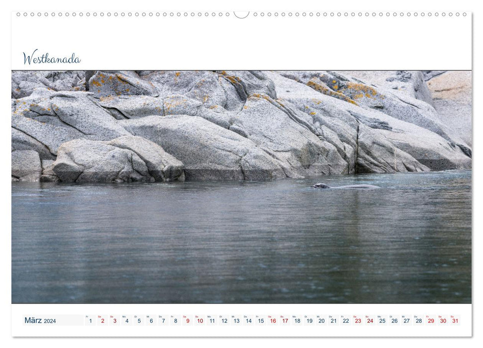 Wild coastal world - Panorama (CALVENDO wall calendar 2024) 