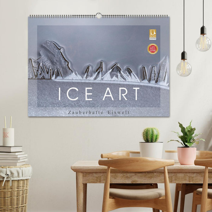 ICE ART - Zauberhafte Eiswelt (CALVENDO Wandkalender 2024)