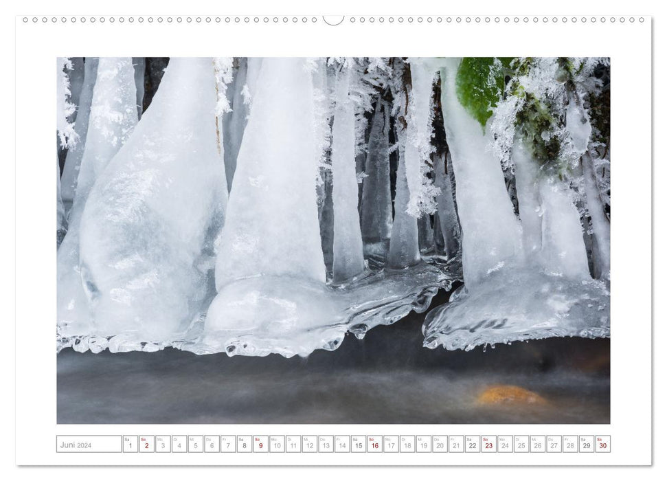 ICE ART - Magical ice world (CALVENDO wall calendar 2024) 