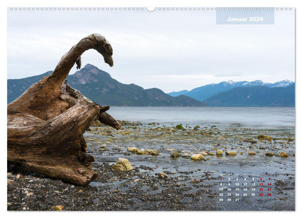 Longing for Canada - Wild Pacific Coast and Mystical Forests (CALVENDO Wall Calendar 2024) 