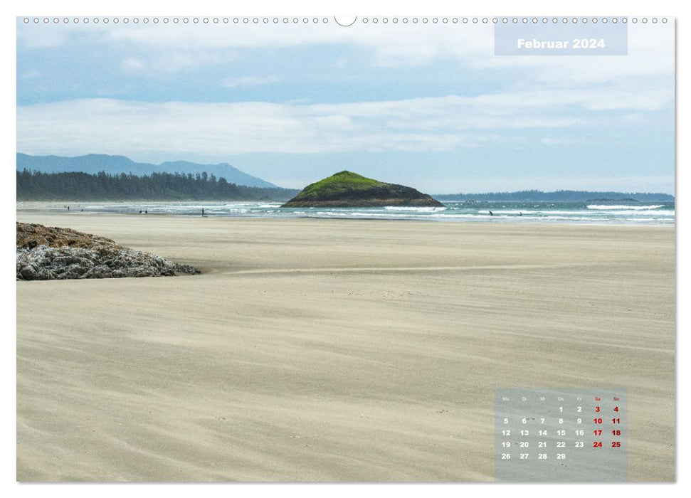 Envie du Canada – Côte sauvage du Pacifique et forêts mystiques (Calendrier mural CALVENDO 2024) 