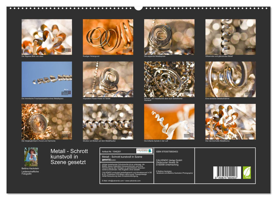 Metall - Schrott kunstvoll in Szene gesetzt (CALVENDO Premium Wandkalender 2024)