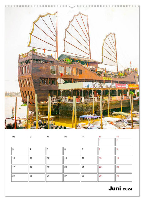 Ho Chi Minh Ville - les plus beaux sites touristiques (Calendrier mural CALVENDO 2024) 