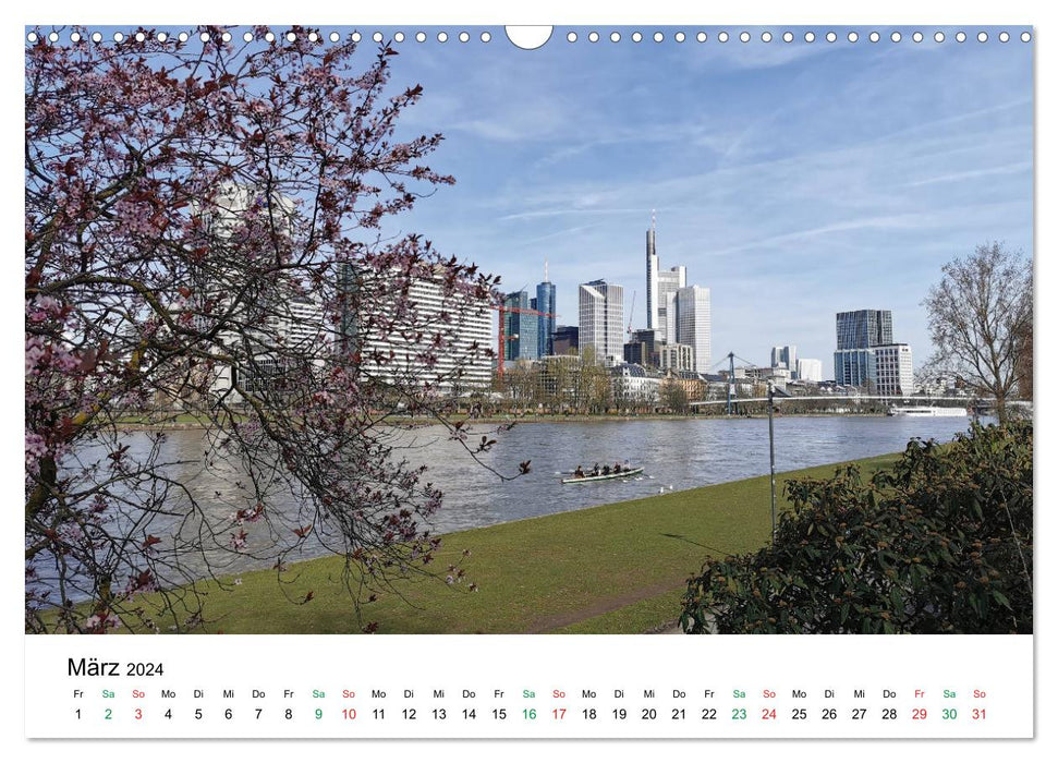 Frankfurt - Tag und Nacht (CALVENDO Wandkalender 2024)