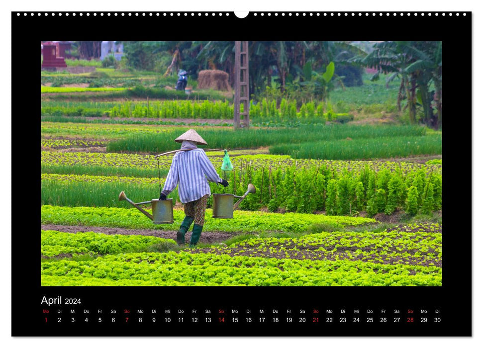 Unterwegs in Vietnam (CALVENDO Premium Wandkalender 2024)