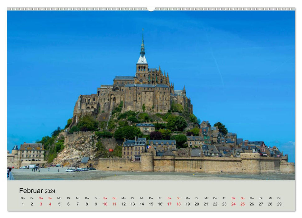 France's buildings - palaces and castles in the Grand Nation (CALVENDO wall calendar 2024) 