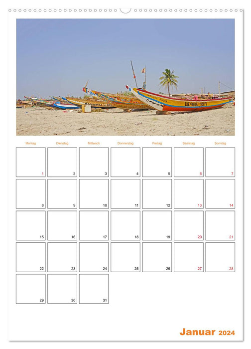 Experience Gambia and Senegal (CALVENDO wall calendar 2024) 