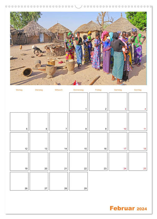 Experience Gambia and Senegal (CALVENDO wall calendar 2024) 