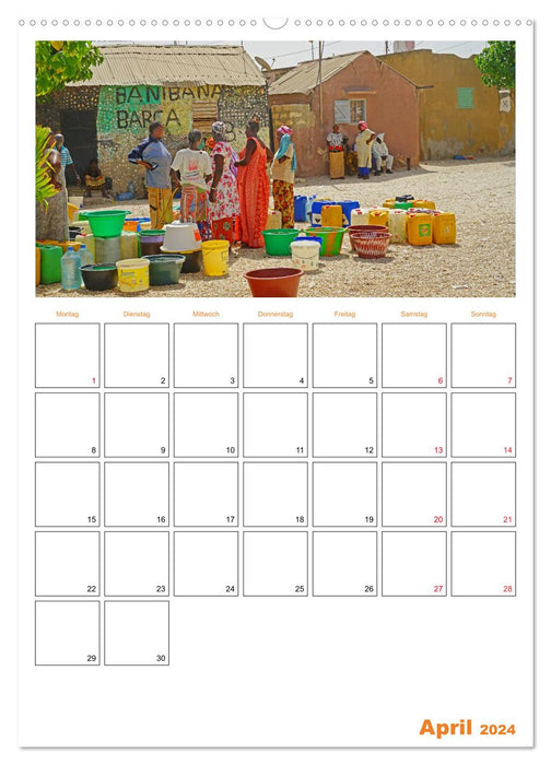 Experience Gambia and Senegal (CALVENDO wall calendar 2024) 