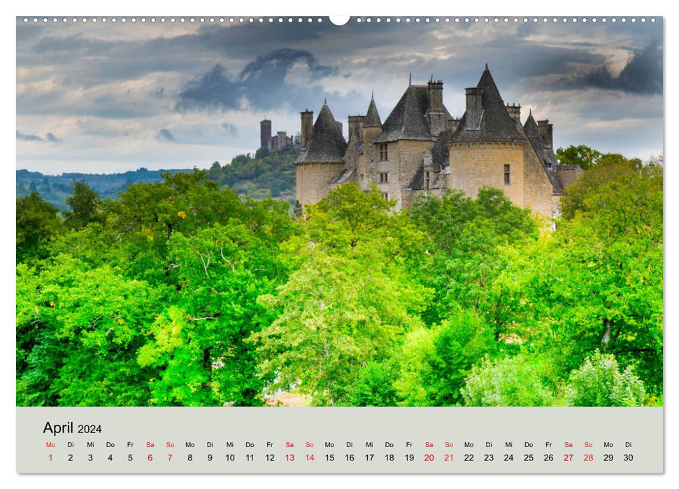 France's buildings - palaces and castles in the Grand Nation (CALVENDO Premium Wall Calendar 2024) 
