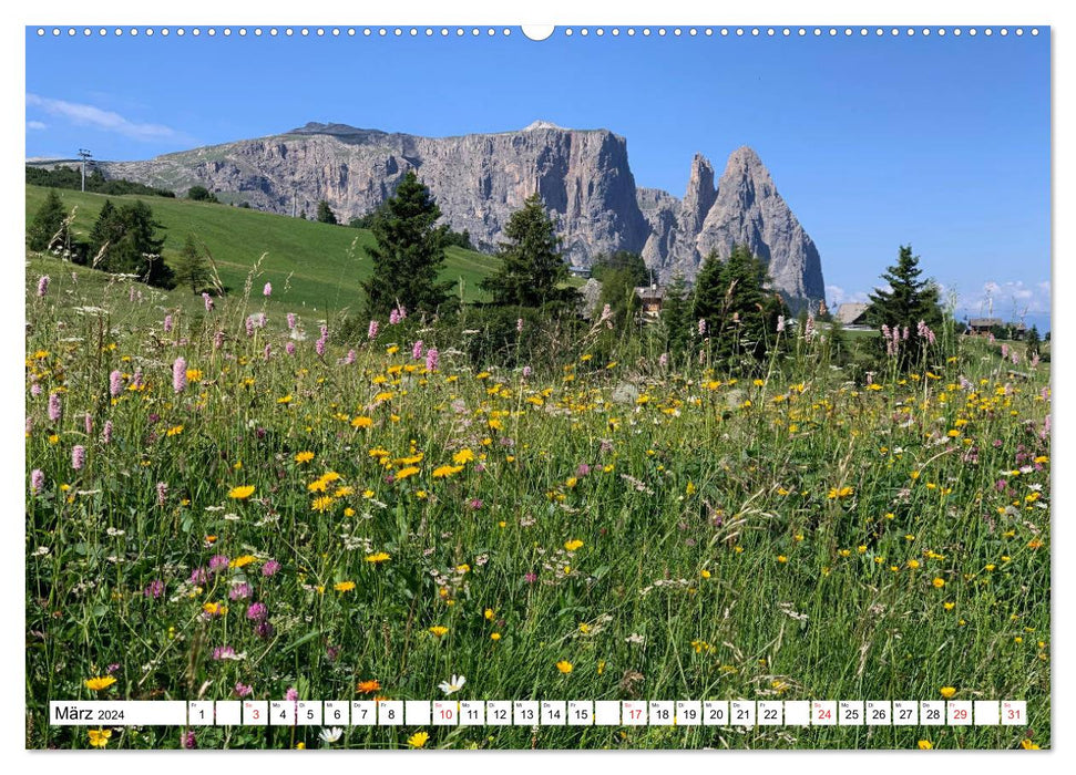 Seiser Alm Summer (CALVENDO wall calendar 2024) 