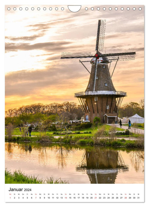 The windmill - impressions and moments (CALVENDO wall calendar 2024) 