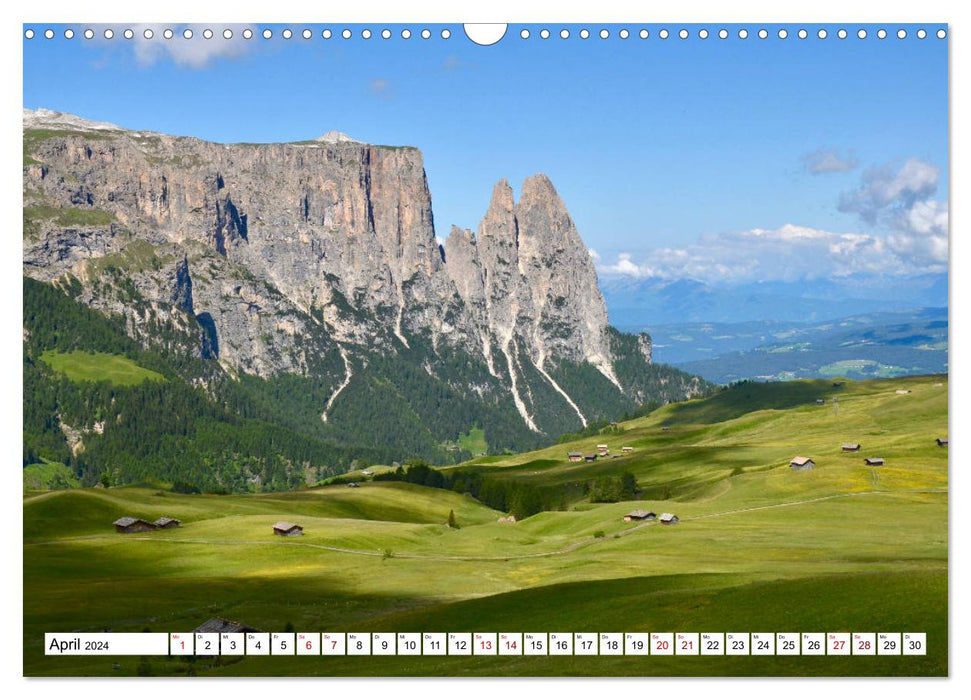 The Sciliar - magic and myth in the heart of the Dolomites (CALVENDO wall calendar 2024) 