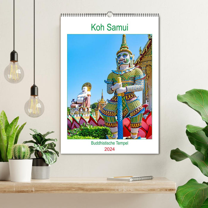 Koh Samui - Buddhistische Tempel (CALVENDO Wandkalender 2024)