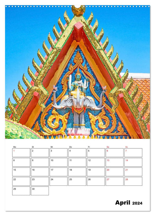 Koh Samui - Buddhistische Tempel (CALVENDO Wandkalender 2024)