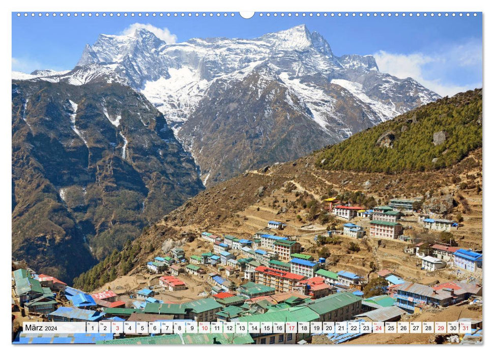 Traumtrekking in NEPAL, von Jiri zum Everest Base Camp (CALVENDO Wandkalender 2024)