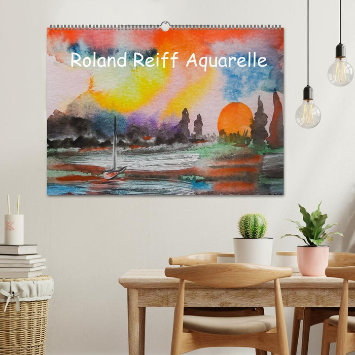 Roland Reiff Aquarelle (CALVENDO Wandkalender 2024)