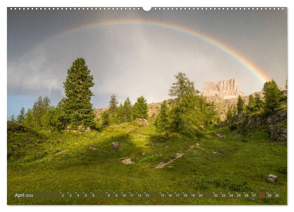 Traumplätze in den Dolomiten (CALVENDO Premium Wandkalender 2024)